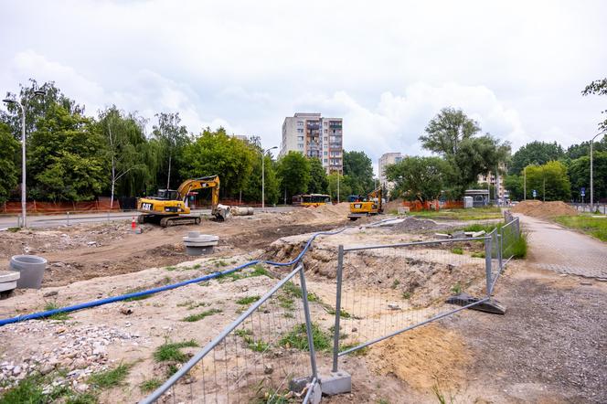 Budowa tramwaju na Stegny w Warszawie