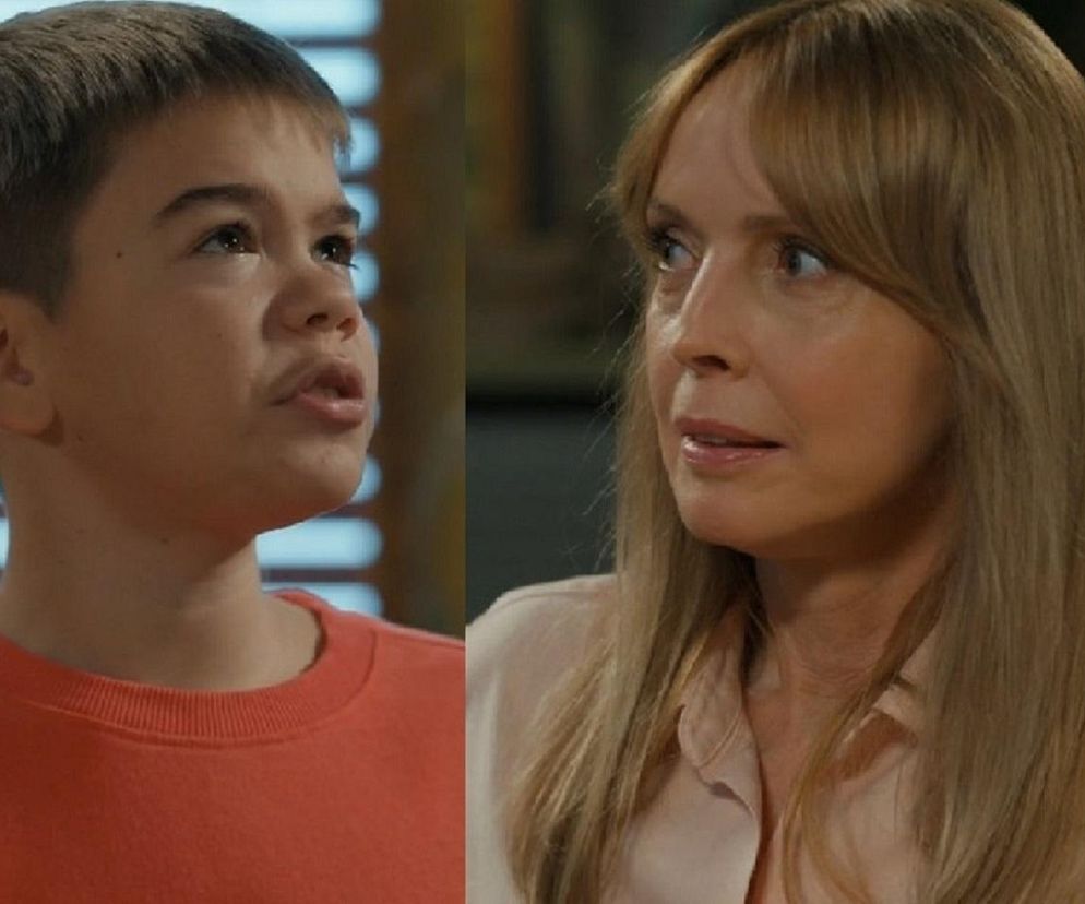 Barwy szczęścia, odcinek 3167. Ksawery (Bartosz Gruchot), Agnieszka (Katarzyna Tlałka)