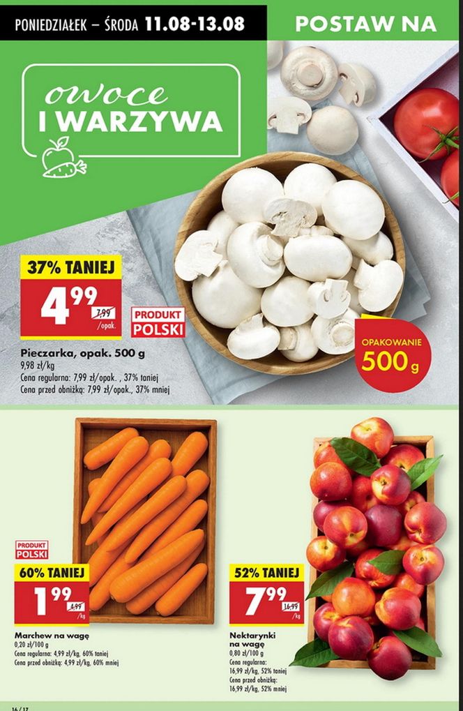 Promocje w Biedronce na długi weekend
