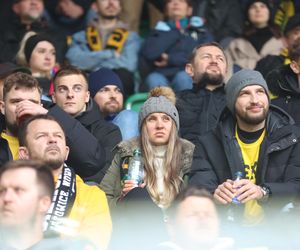 Kibice na meczu GKS Katowice - Lech Poznań