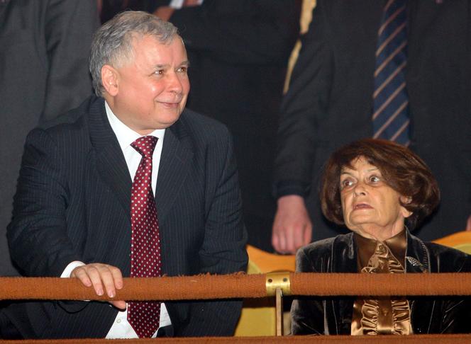 Jarosław Kaczyński z mamą, Jadwigą