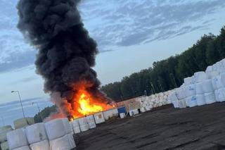 Pożar w Euroterminalu Sławków