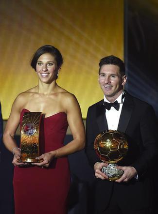 Złota Piłka 2016 - Carli Lloyd i Lionel Messi