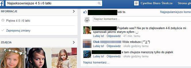 Uwaga! Pedofile na Facebooku