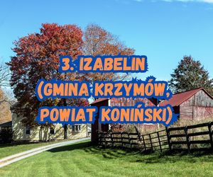 3. Izabelin (gmina Krzymów, powiat koniński)