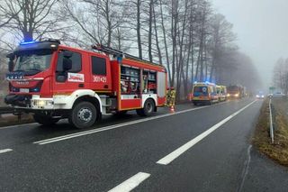 Wypadek śmiertelny w Grodźcu na DK 46