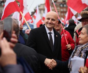Manifestacja zwolenników Prawa i Sprawiedliwości w Warszawie