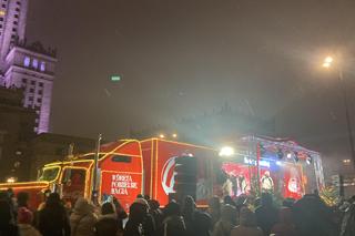 Świąteczna ciężarówka Coca-Coli w Warszawie