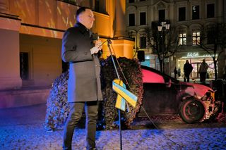 leszczyńskie obchody rocznicy agresji Rosji na Ukrainę