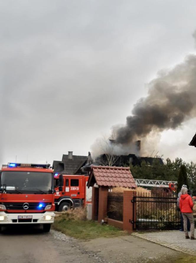 Pożar w Kotowicach pod Wrocławiem