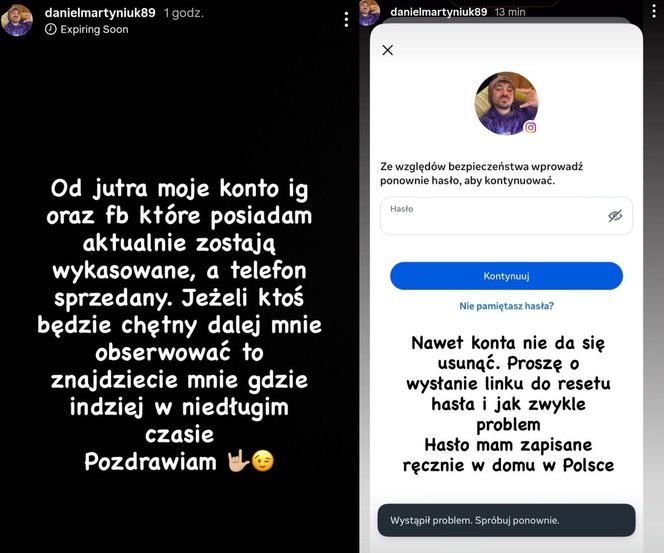 Daniel Martyniuk uciekł za granicę i planuje całkowicie zniknąć z sieci. Pojawił się duży problem