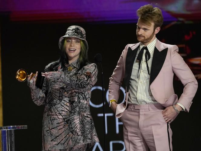 Gwiazdy na Grammy 2021 - Billie Eilish i Finneas O'Connell