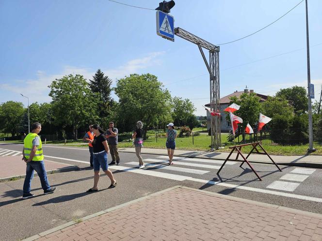 Protest mieszkańców Duńkowiczek