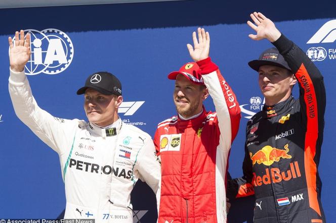 Sebastian Vettel, Valtteri Bottas, Max Verstappen