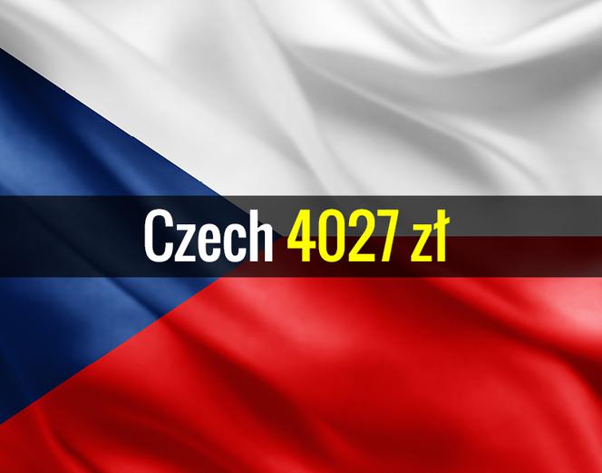 Średnie miesięczne zarobki brutto czech
