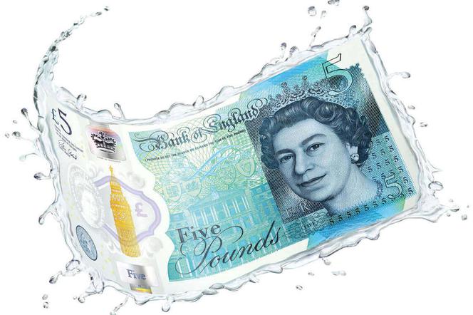 Wodoodporny banknot w Wielkiej Brytanii