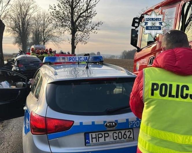 Czarny dzień na drogach woj. śląskiego. Dwa wypadki, cztery ofiary śmiertelne