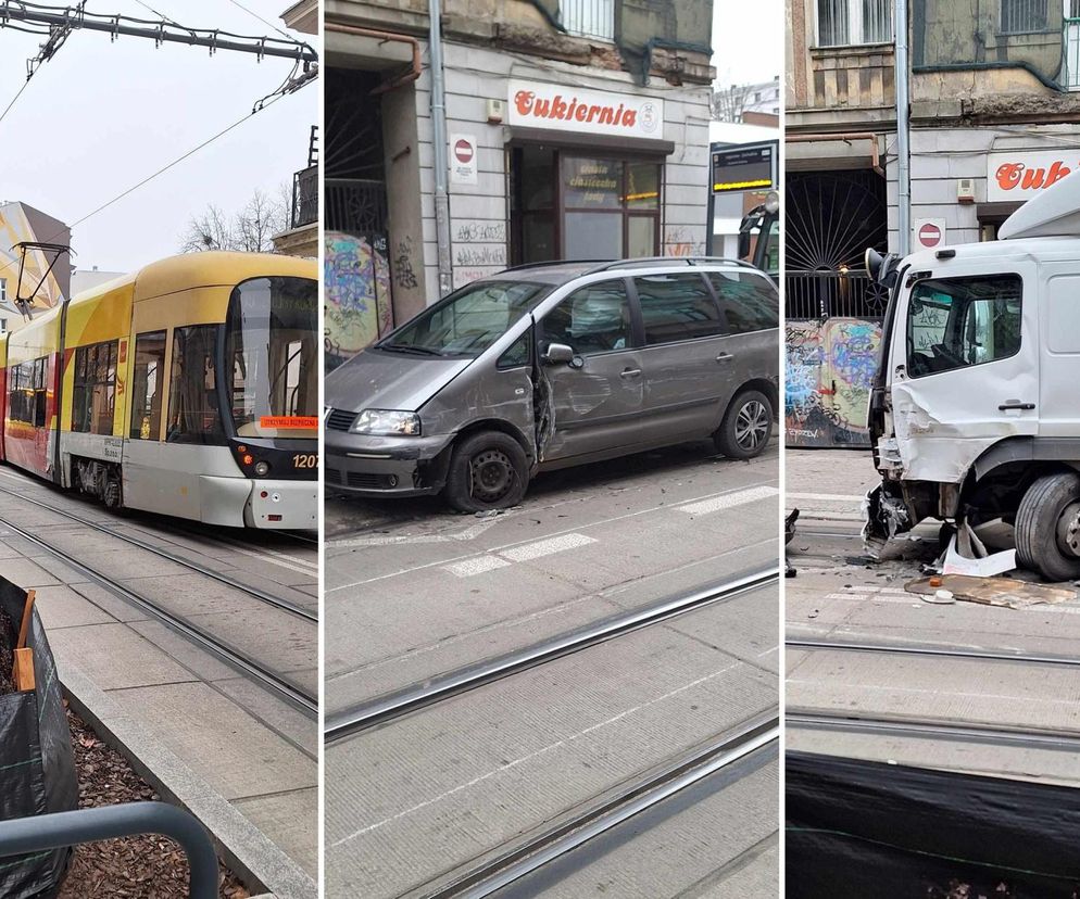 Łódź. Tramwaje wykoleił się na Legionów. Staranował trzy pojazdy [ZDJĘCIA].