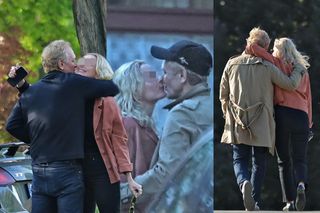 Andrzej Chyra przyłapany w parku z kobietą. Co oni tam wyprawiali! Wstyd patrzeć