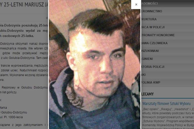 Poszukiwany 25-letni Mariusz Jagielski