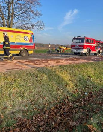 Wypadek drogowy w msc. Przełom