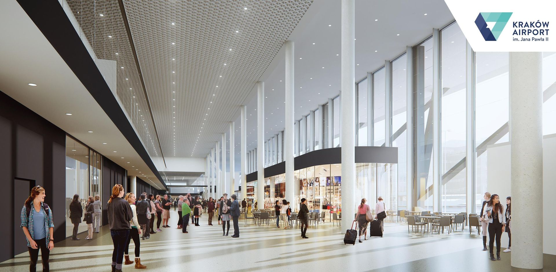 Wizualizacja rozbudowy lotniska w Krakowie