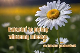 Kartki dzień dobry w kwietniu