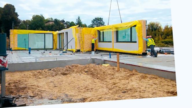 Budowa domu z prefabrykatów w szkielecie drewnianym