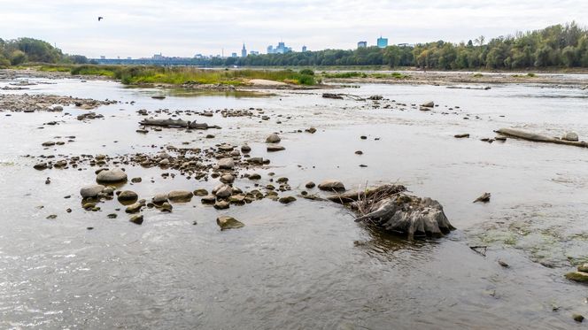 Wisła w Warszawie 27 sierpnia 2025 rano