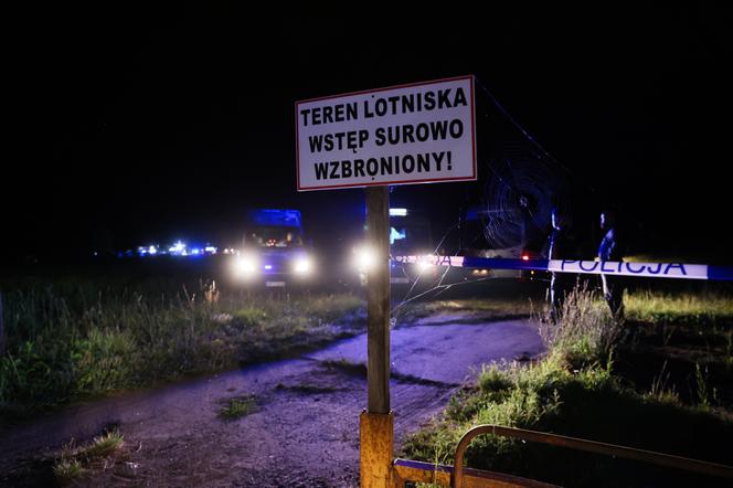 Wypadek samolotu w miejscowości Chrcynno