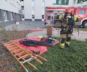 Powiatowe ćwiczenia strażackie w szpitalu wojewódzkim w Siedlcach