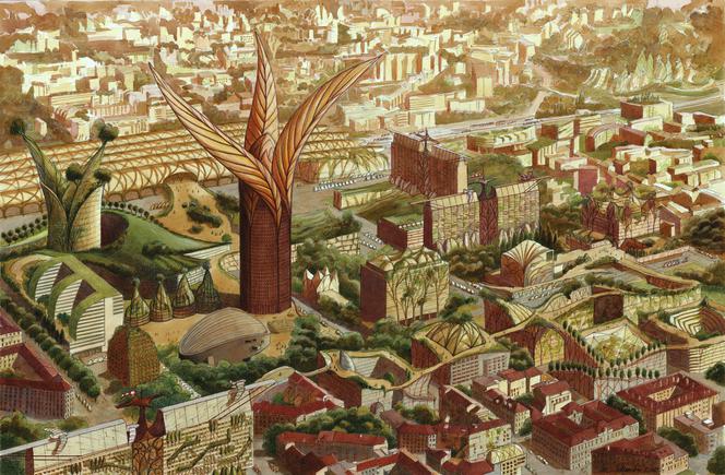 Vegetal City – wizja Lyonu przyszłości autorstwa Luca Schuitena