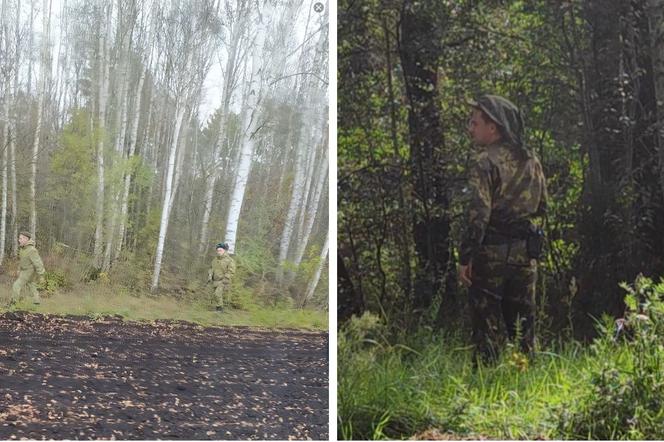  Uzbrojeni żołnierze na polsko-białoruskiej granicy