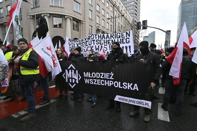 Rolniczy protest w Warszawie