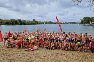 Tak wyglądało rozpoczęcie sezonu morsowego na Bagrach. Pogoda w tym roku nie stanowiła wyzwania