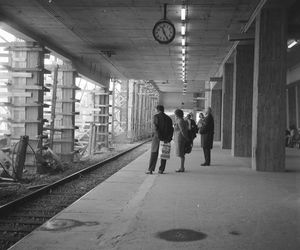 Budowa dworca Warszawa Centralna na początku lat 70.