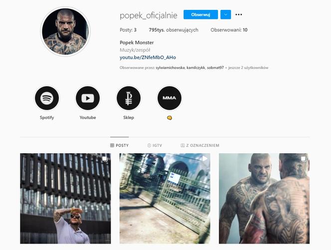 Popek usunął zdjęcia z Instagrama