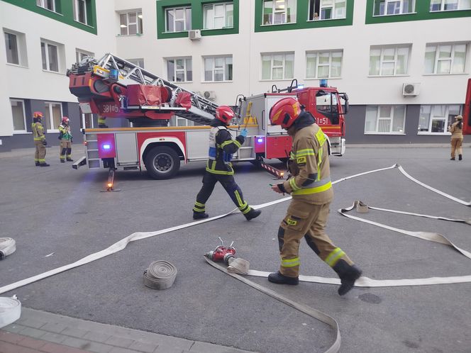 Powiatowe ćwiczenia strażackie w szpitalu wojewódzkim w Siedlcach