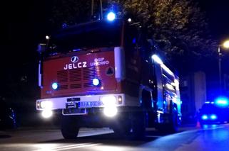 Miejsce wypadku zabezpieczali m.in. druhowie OSP Uhowo