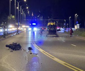 Makabra na Wisłostradzie. Roztrzaskane auta i motocykle. Dwie osoby reanimowane w tym dziecko 