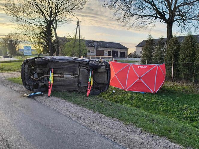 Tragedia w Wielkanoc pod Płockiem. 21-latek roztrzaskał się o betonowy przepust. Nie żyje