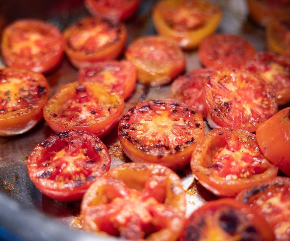 pieczone pomidorki koktajlowe