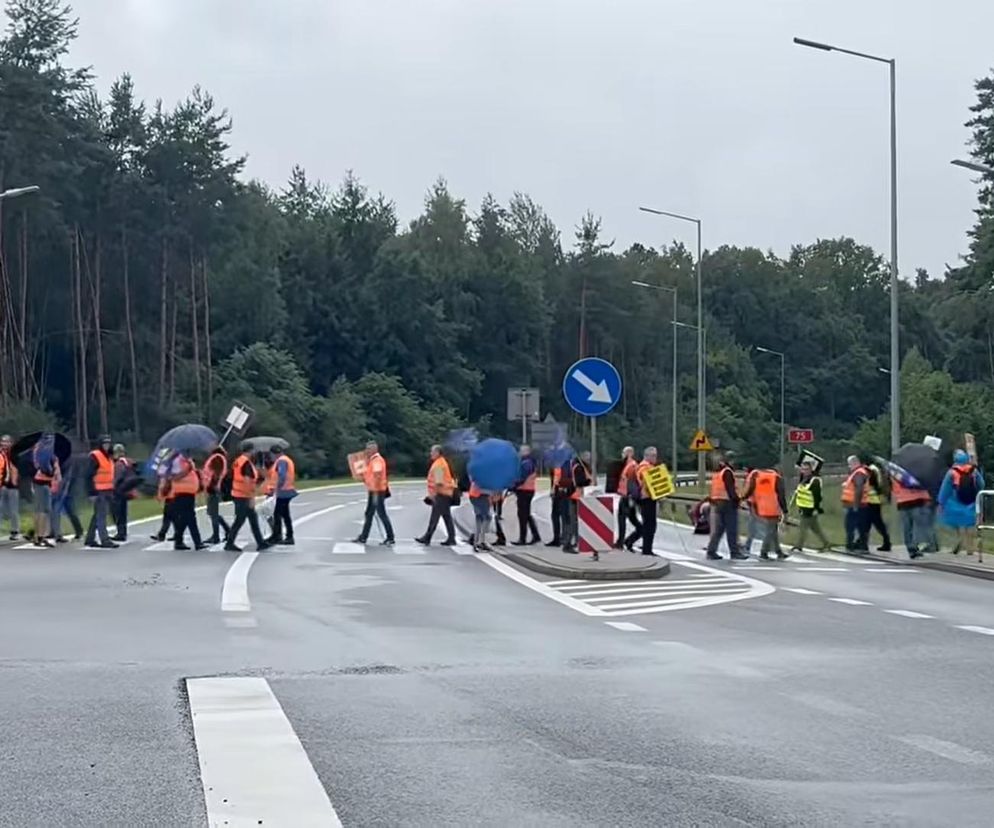 Protest kolejarzy w Brzesku
