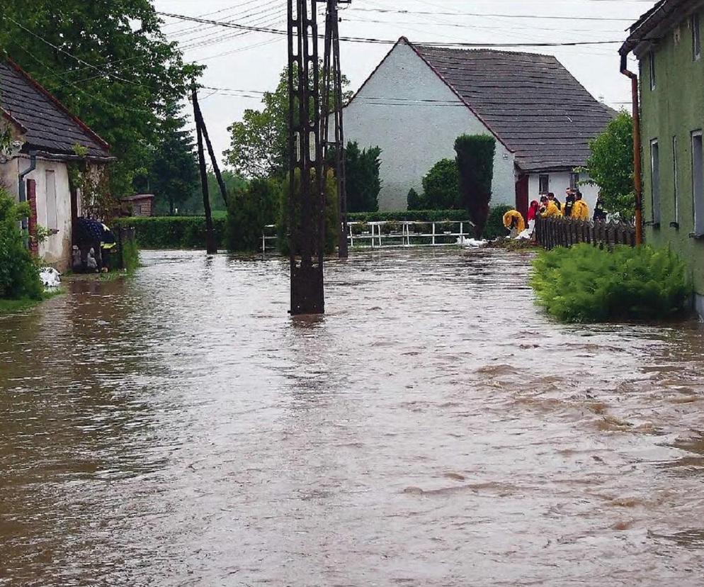 Powódź w Szybowicach k. Prudnika