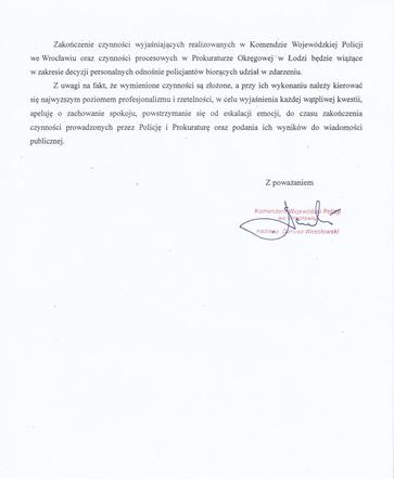 Lubin. Komenda Wojewódzka wydała oficjalny komunikat w sprawie śmierci Bartosza S.