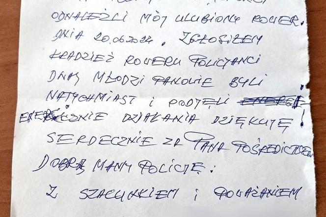 Nietypowy list dostali policjanci z Nowego Sącza.  Autorem był senior