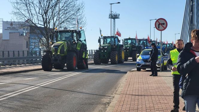 Protest rolników w Opolu w środę 19 marca 2025 roku