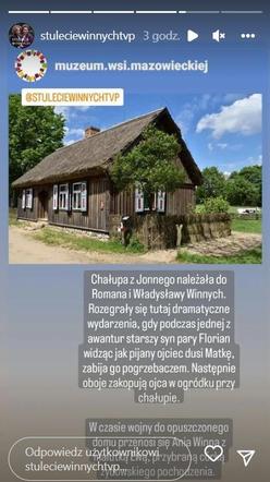 Stulecie Winnych. Chałupa Jonnego, w serialu gra dom Romana i Władka Winnych 