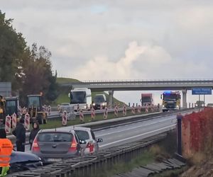 Wypadek na autostradzie A4. Kobieta zmarła w szpitalu
