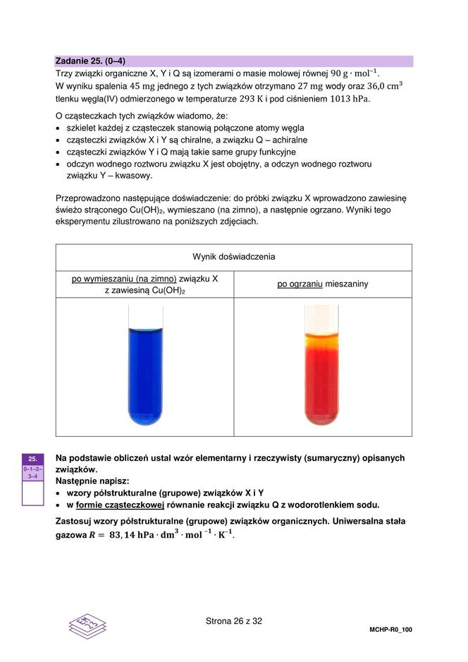 Matura 2024: chemia rozszerzona – ARKUSZ FORMUŁA 2023